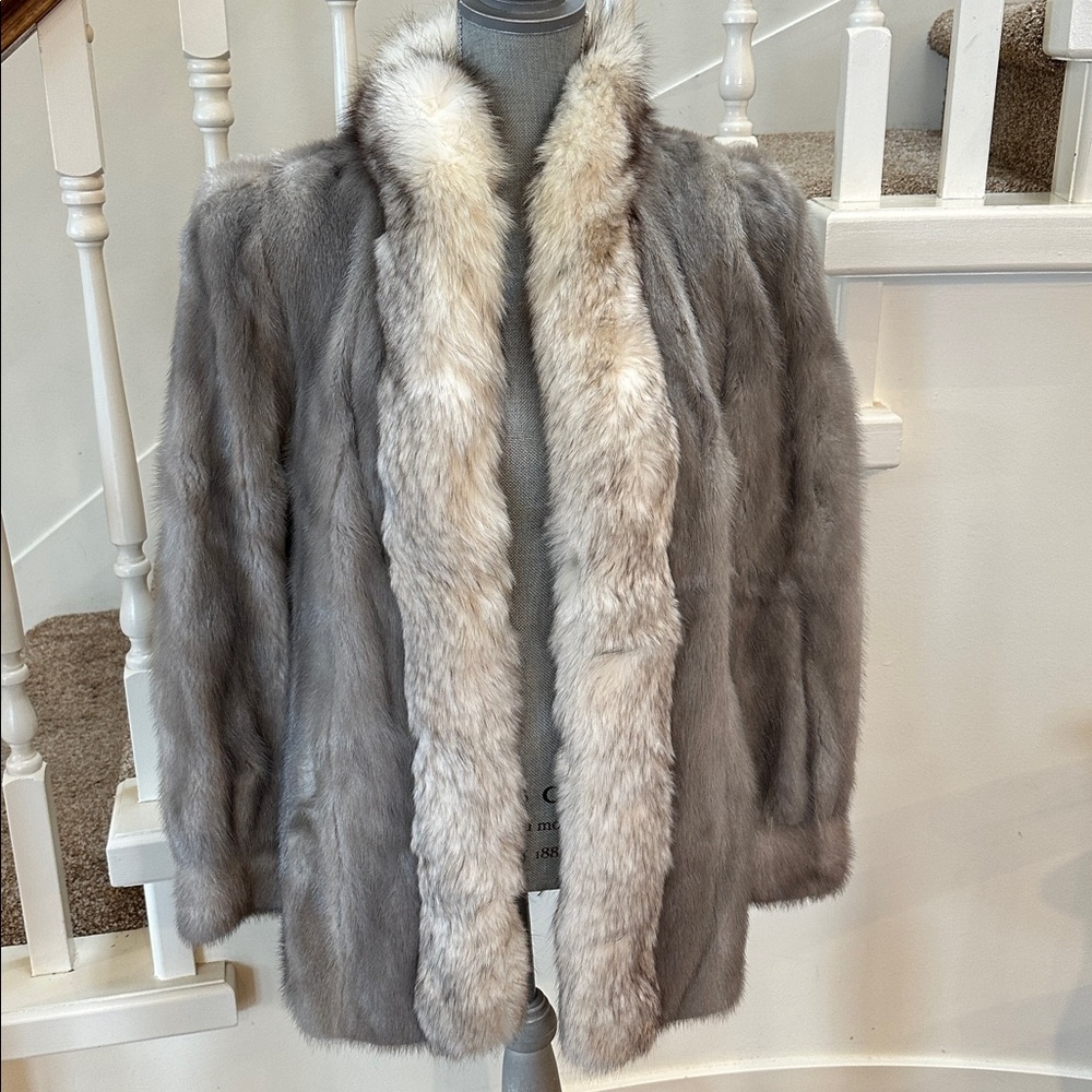 Real saga fox fur coat.